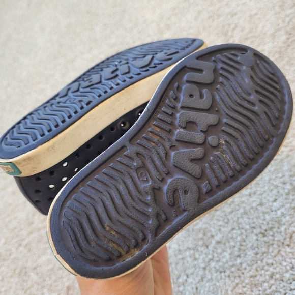 Native Kids Blue Slip On Shoes Size 7 - Picture 4 of 4